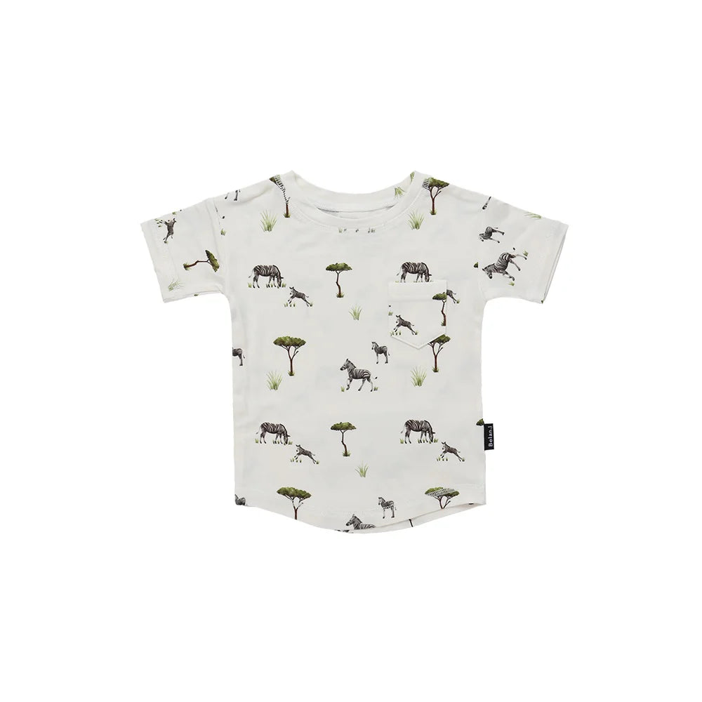 NR BELAN J S/S POCKET TEE | ZEBRA