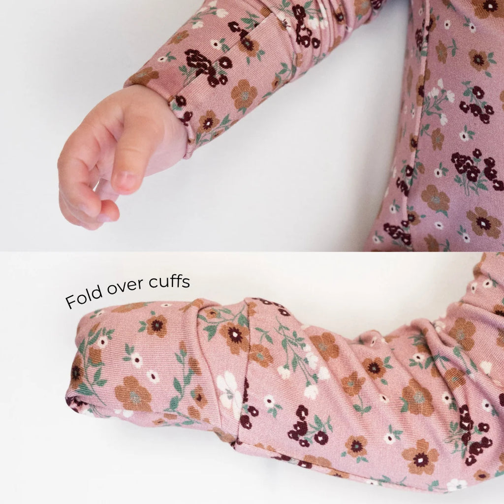NR BELAN J VELVET GARDEN | FOOTED ZIPPER SLEEPER