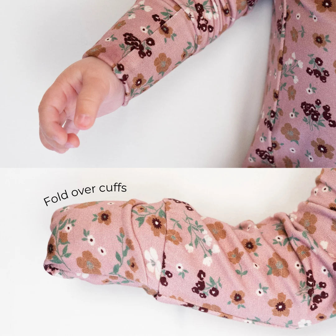 NR BELAN J VELVET GARDEN | FOOTED ZIPPER SLEEPER