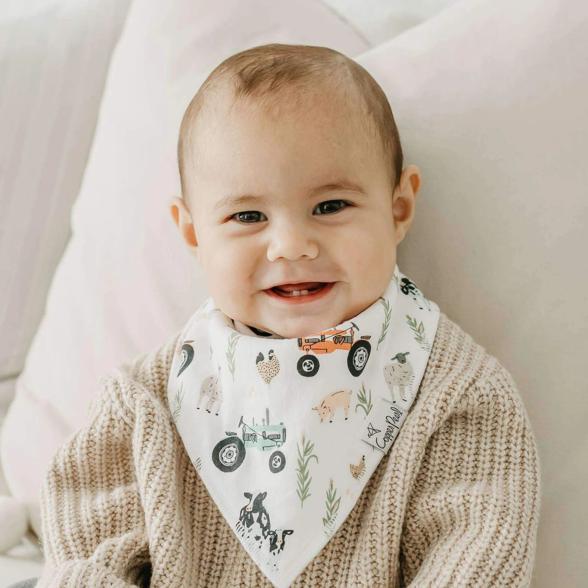 NR COPPER PEARL BANDANA BIBS | FARMER JO