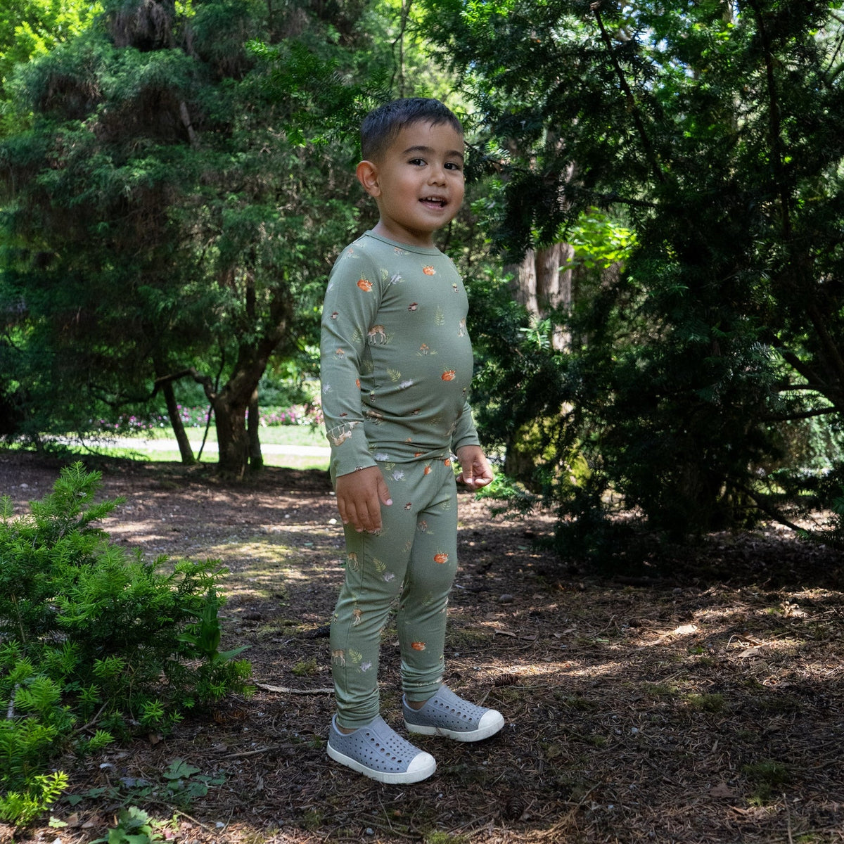 NR BELAN J LONG SLEEVE PJ SET | FOREST FRIENDS