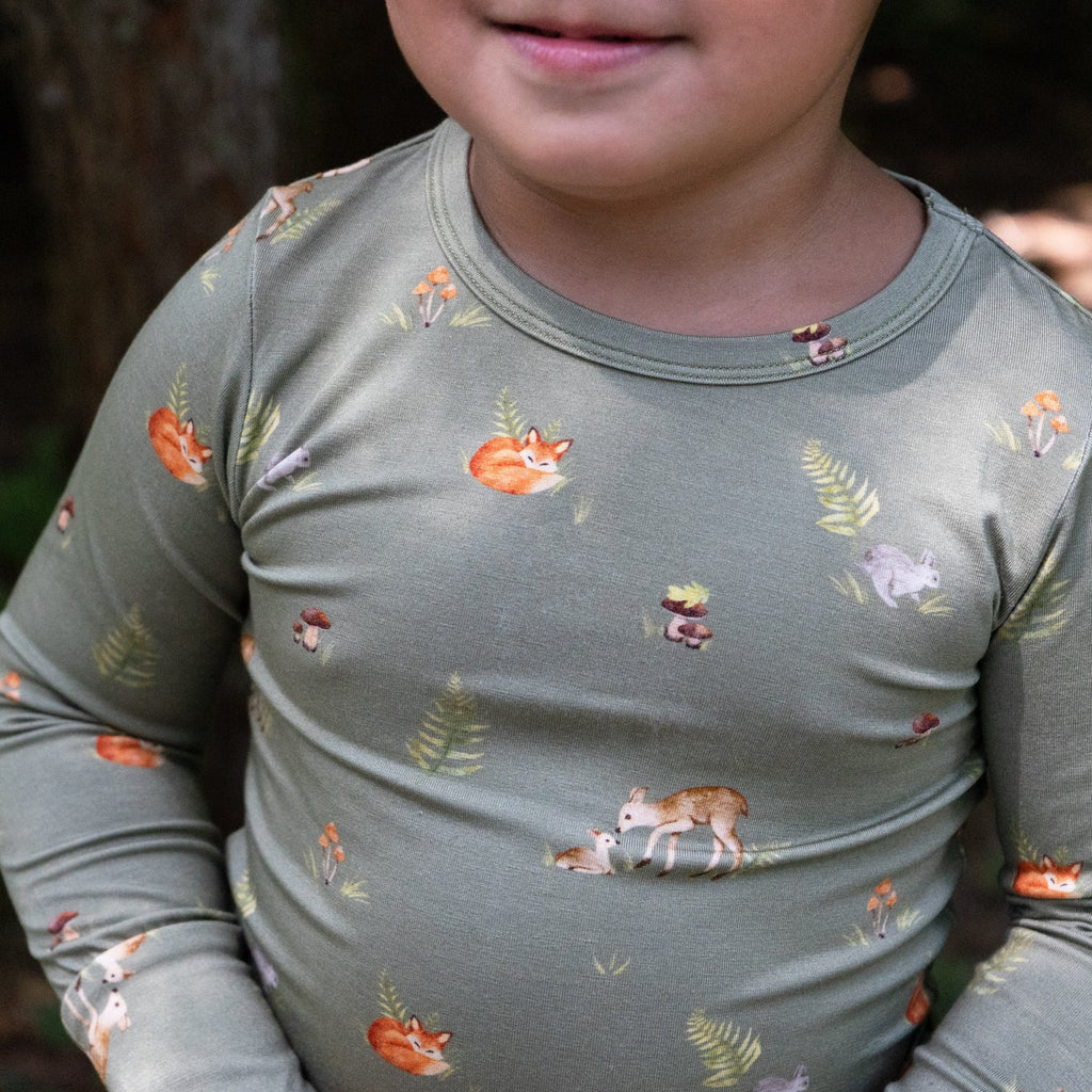 NR BELAN J LONG SLEEVE PJ SET | FOREST FRIENDS