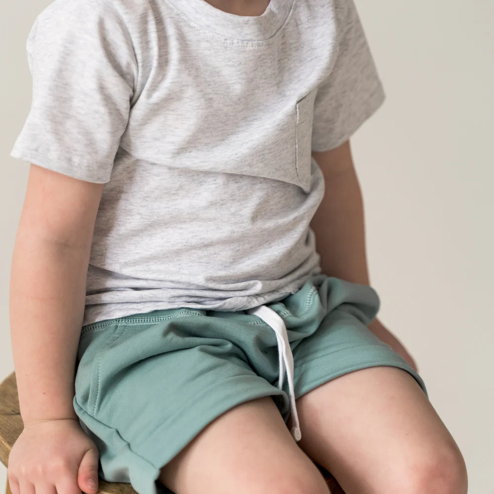 NR SWIZZ HAREM SHORT | DUSTY AQUA