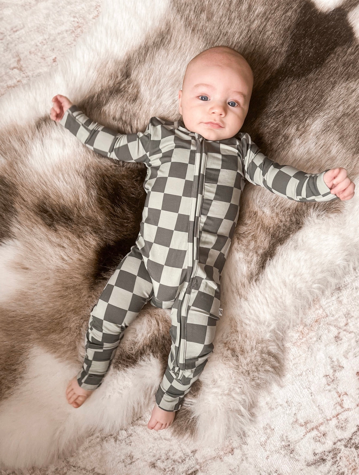 NANA & REED | FOOTLESS SLEEPER | CYPRESS CHECK