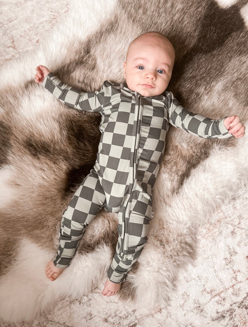 NANA & REED | FOOTLESS SLEEPER | CYPRESS CHECK