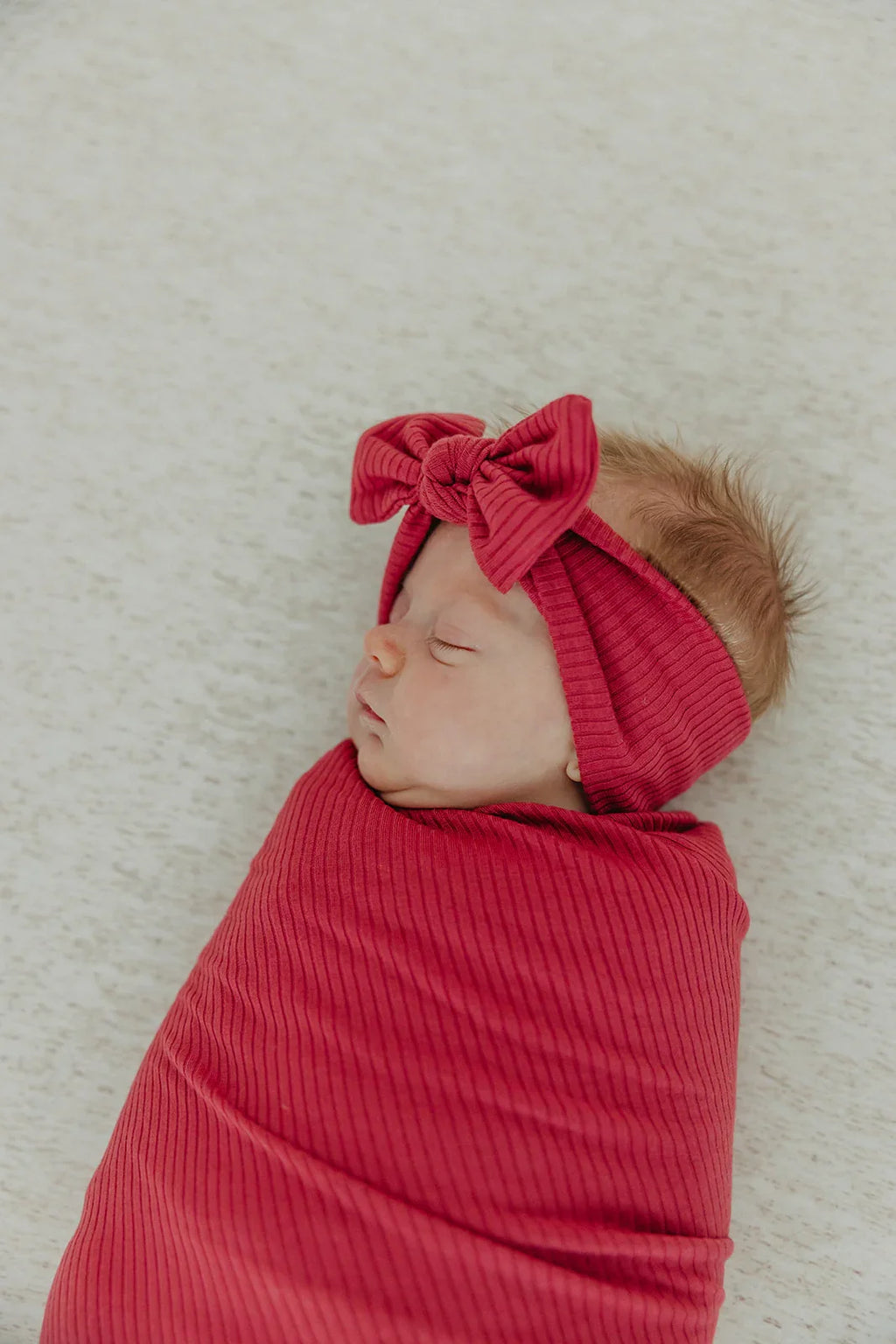 NR COPPER PEARL SWADDLE BLANKET | RIBBED | BERRY