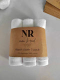 NR 3 PK WASH CLOTH | WHITE