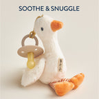 NR BITZY PAL NATURAL PACIFIER PLUSH | GOOSE