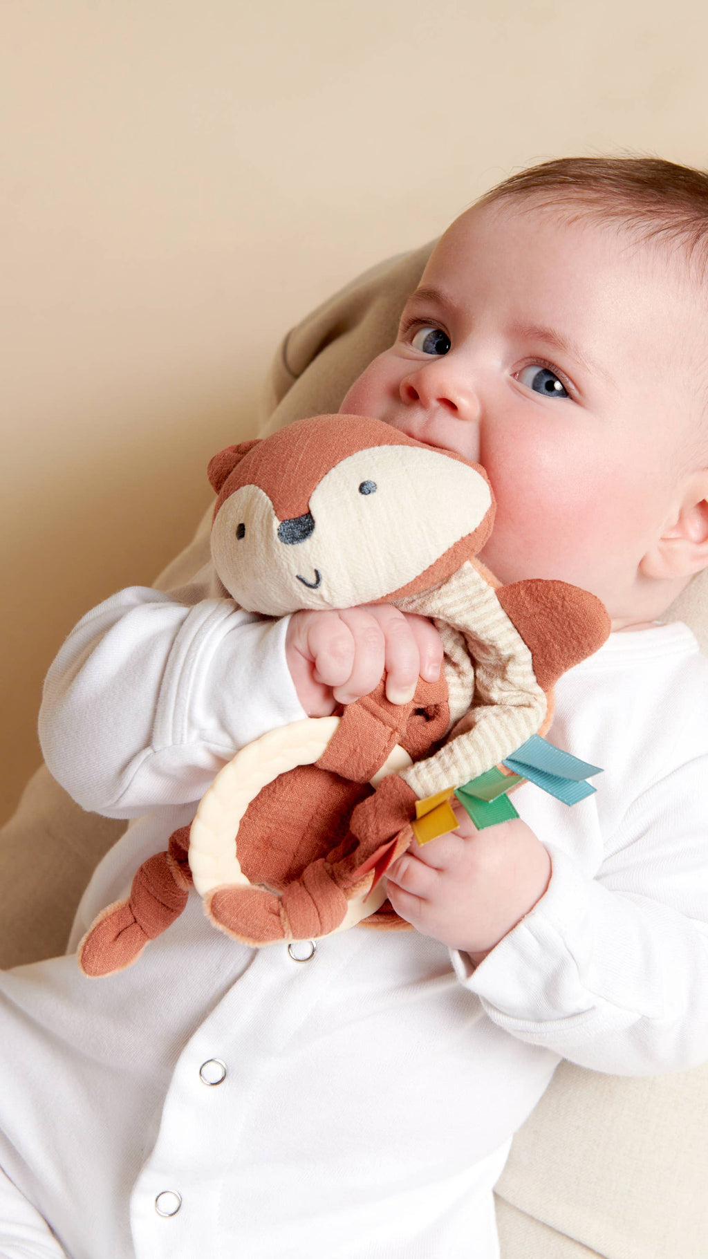 NR BITZY CRINKLE SENSORY TOY TEETHER | FOX