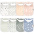 NR KEABABIES 8-PACK HALLO DROOL BIBS | FLEUR