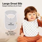 NR KEABABIES 8-PACK HALLO DROOL BIBS | VESSELS