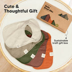 NR KEABABIES 8-PACK HALLO DROOL BIBS | BRICK