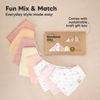 NR KEABABIES BABY BANDANA BIBS | 8-PACK | BUTTERFLIES