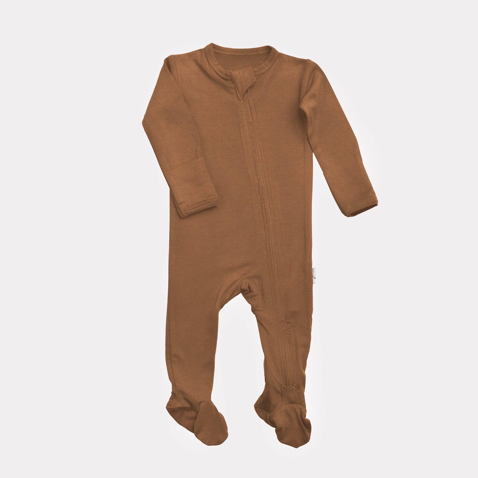 NR PIP + PHEE BAMBOO FOOTED SLEEPER | NIGHT BLACK NEWBORN