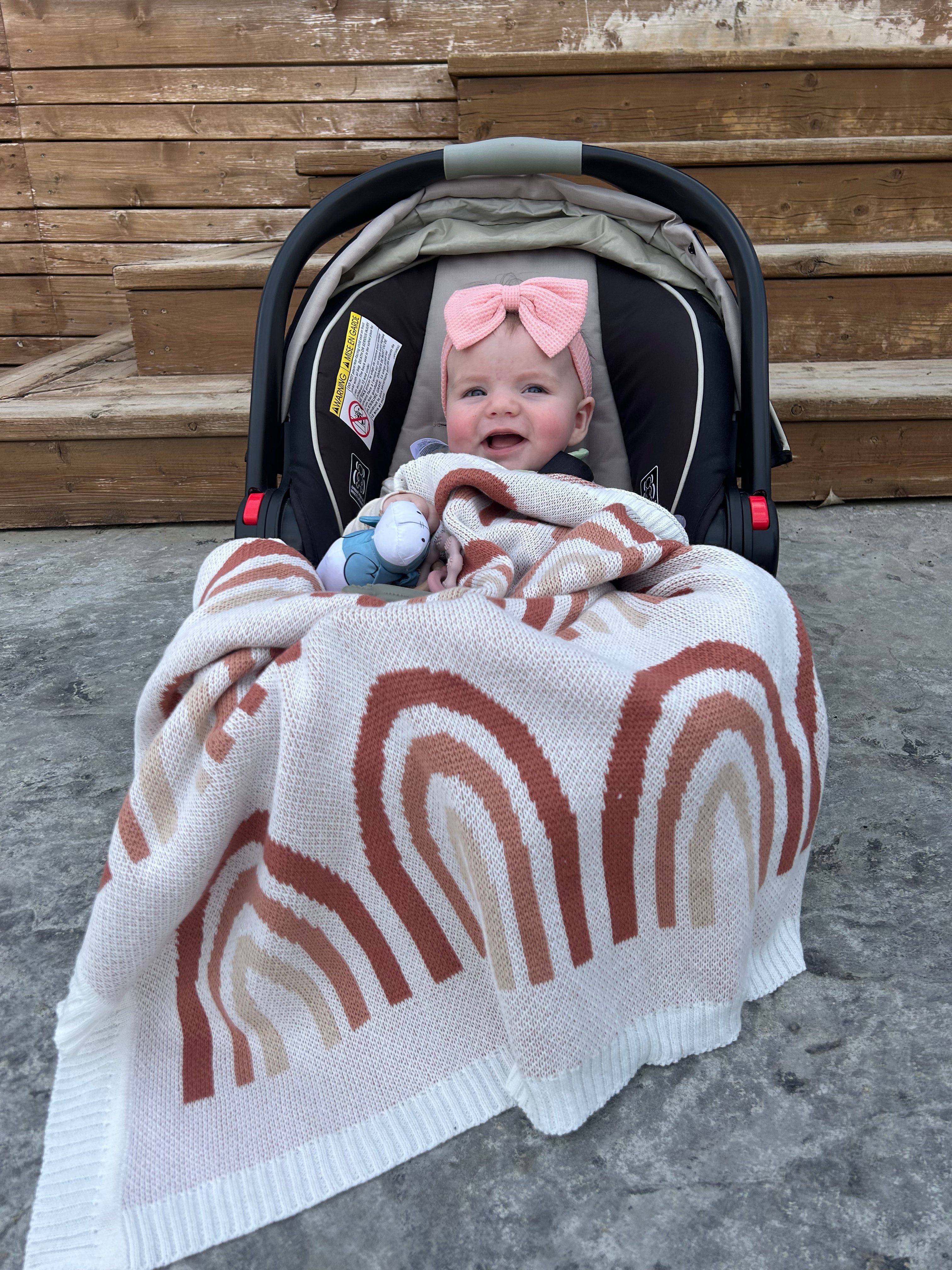 NR KNIT BLANKET | BOHO RAINBOW