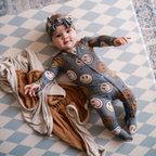 NR PIP + PHEE BAMBOO FOOTED SLEEPER | SANDSTONE | NEWBORN