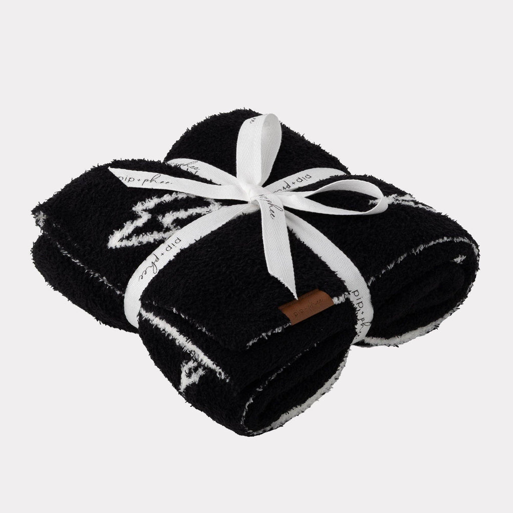 NR PIP PHEE TODDLER PLUSH BLANKET | BLACK LIGHTNING