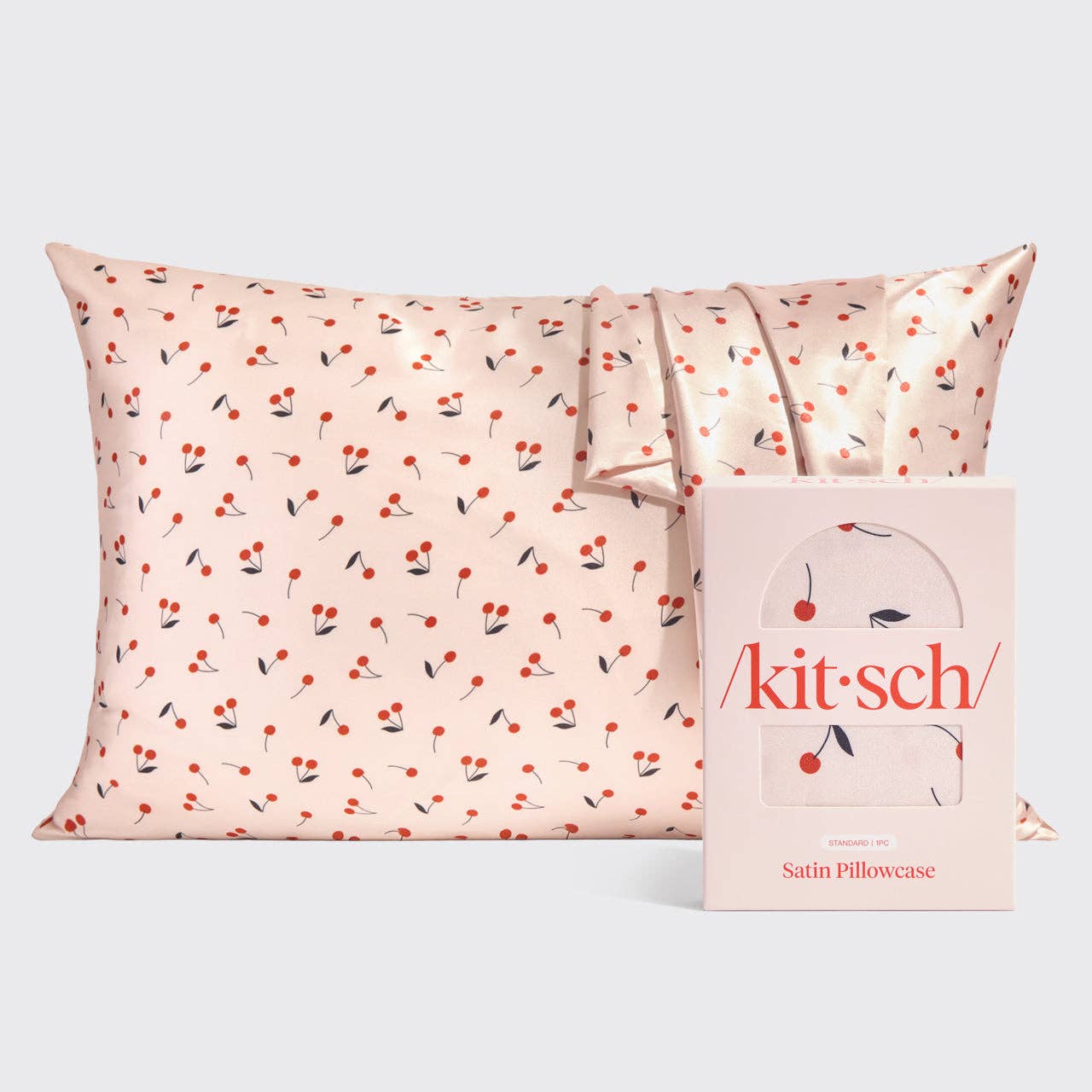 NR KITSCH SATIN PILLOWCASE | CHERRY