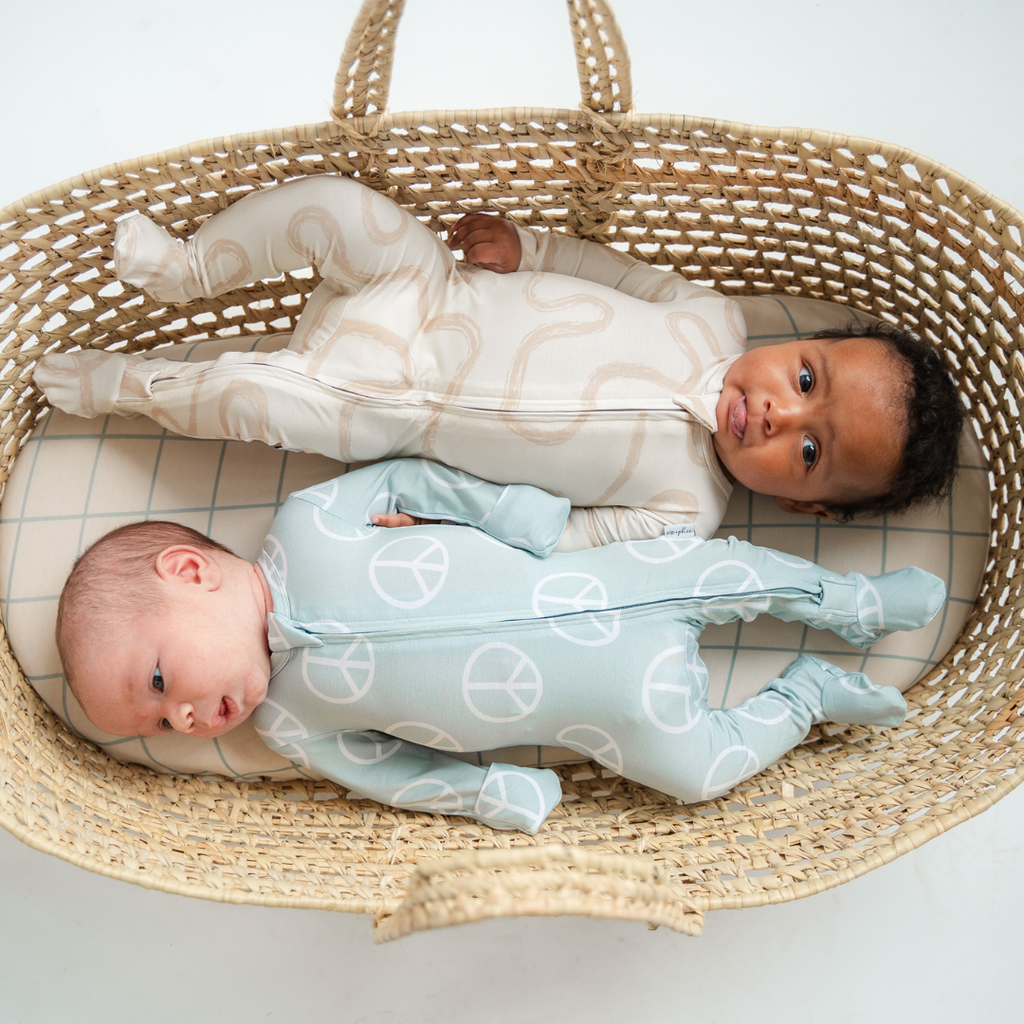 NR PIP + PHEE BAMBOO FOOTED SLEEPER | PEACE
