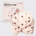 NR KITSCH LUXURY SHOWER CAP | BLUSH DOT