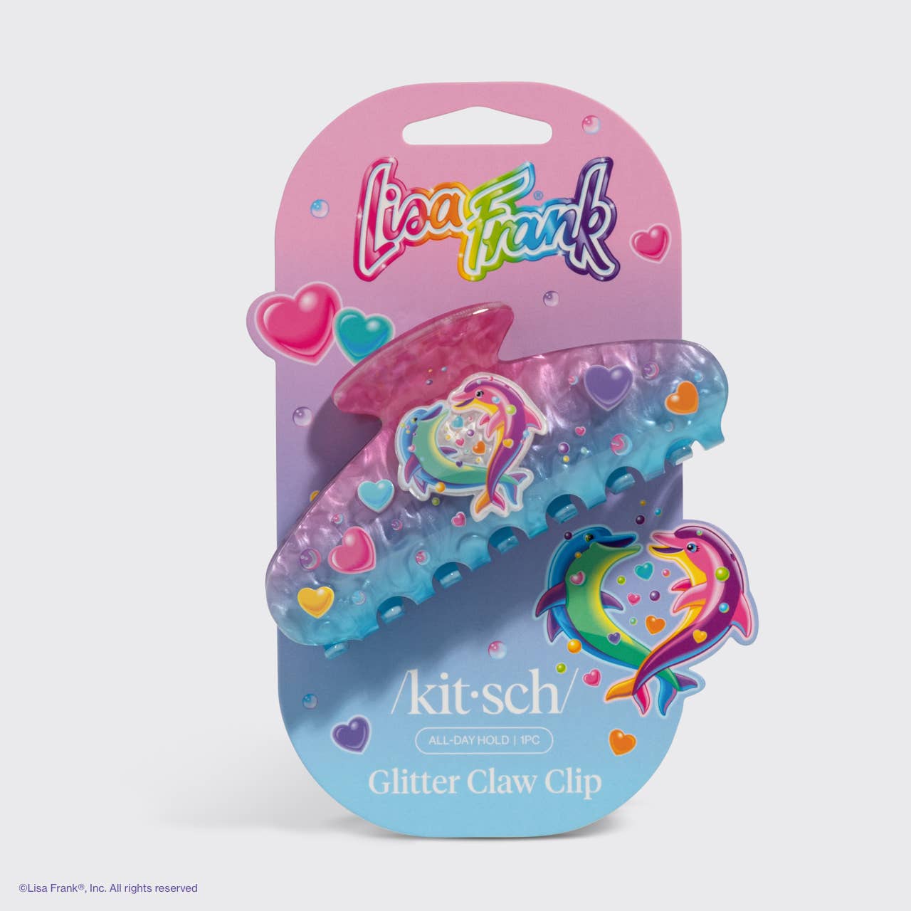 NR KITSCH X LISA FRANK GLITTER CLAW CLIP