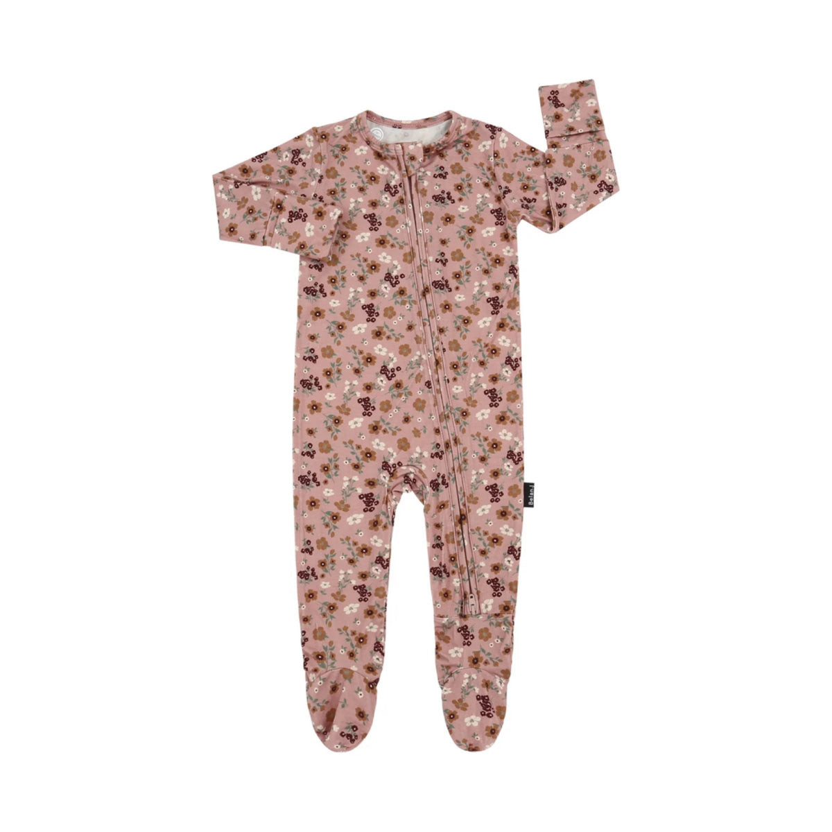 NR BELAN J VELVET GARDEN | FOOTED ZIPPER SLEEPER