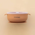 NR MINIKA SILICONE BOWL + LID | ALMOND