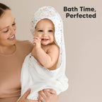NR KEABABIES LUXE HOODED TOWEL | 35x35 | WILDFLOWERS