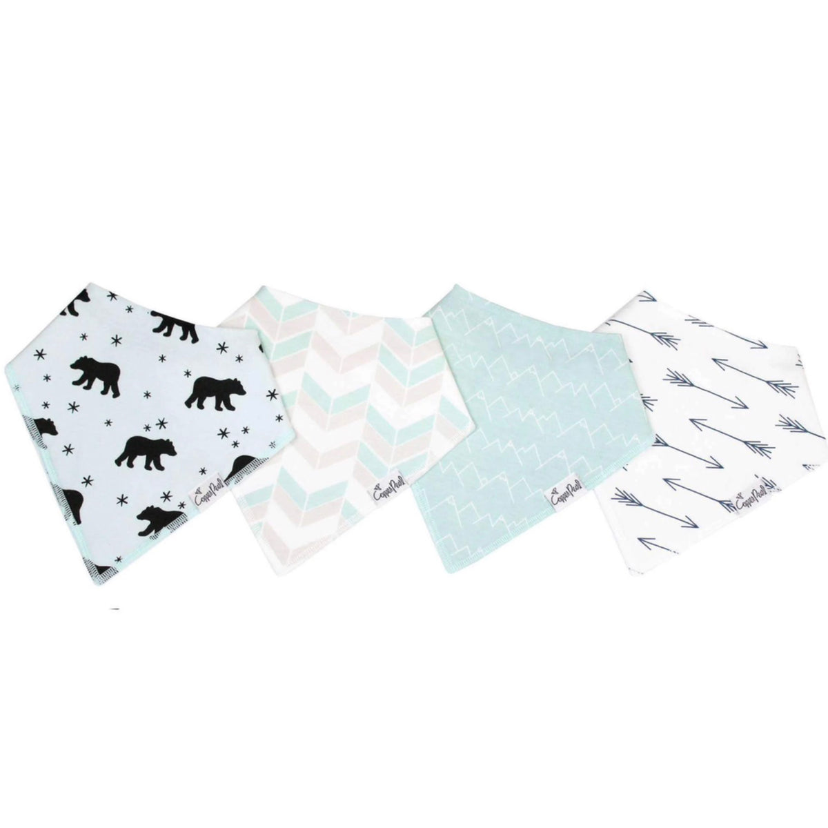 NR COPPER PEARL BANDANA BIBS | ARCHER BLACK BEAR