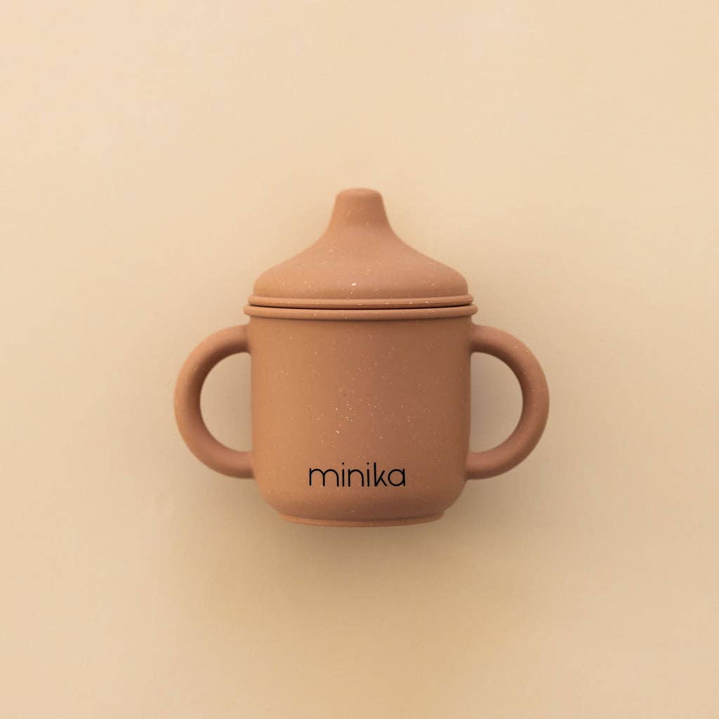 NR MINIKA SILICONE SIPPY CUP | ALMOND