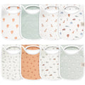 NR KEABABIES 8-PACK HALLO DROOL BIBS | WILDERNESS