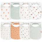 NR KEABABIES 8-PACK HALLO DROOL BIBS | WILDERNESS