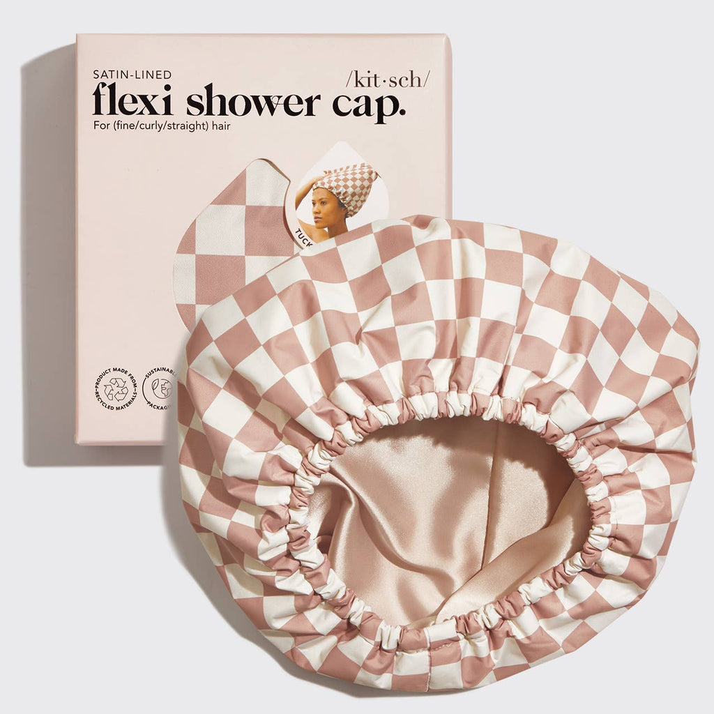 NR KITSCH SATIN LINED FLEXI SHOWER CAP