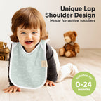 NR KEABABIES 8-PACK HALLO DROOL BIBS | WILDERNESS