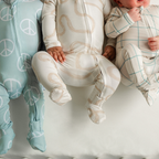 NR PIP + PHEE BAMBOO FOOTED SLEEPER | PEACE