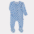 NR PIP + PHEE BAMBOO FOOTED SLEEPER | BROWN SMILEY | NEWBORN