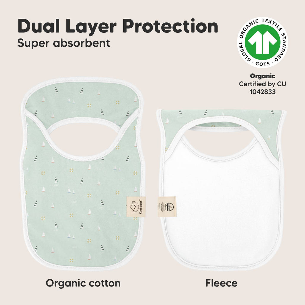 NR KEABABIES 8-PACK HALLO DROOL BIBS | VESSELS