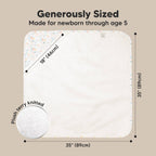NR KEABABIES LUXE HOODED TOWEL | 35x35 | WILDFLOWERS