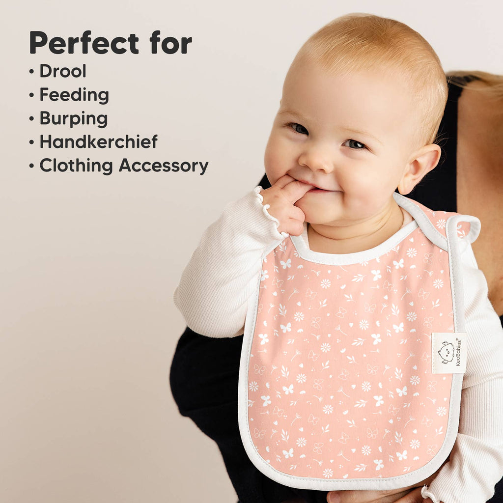 NR KEABABIES 8-PACK HALLO DROOL BIBS | BUTTERFLIES