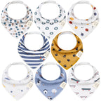 NR KEABABIES BABY BANDANA BIBS | 8-PACK | LET LOOSE