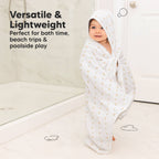 NR KEABABIES LYRA MUSLIN HOODED TOWEL | 30x30 | PETITE | TULIPS