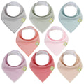 NR KEABABIES BABY BANDANA BIBS | 8-PACK | MUTED PASTEL