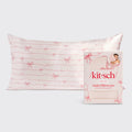 NR KITSCH KING SATIN PILLOWCASE | STRIPED BOWS