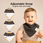 NR KEABABIES BABY BANDANA BIBS | 8-PACK | MOODY SOLIDS