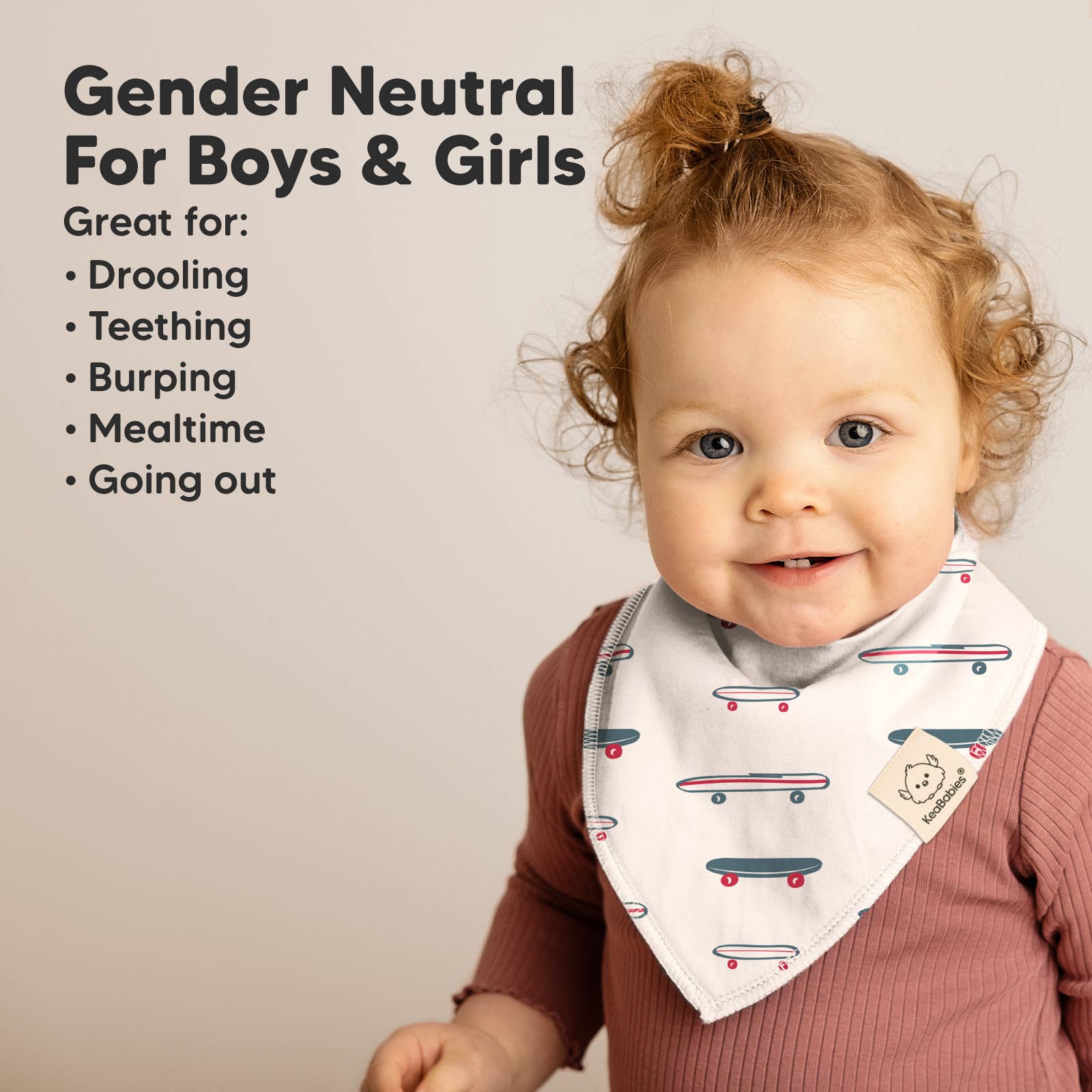 NR KEABABIES BABY BANDANA BIBS | 8-PACK | LET LOOSE