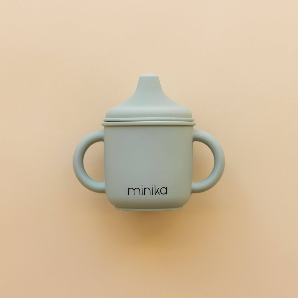 NR MINIKA SILICONE SIPPY CUP | SAGE