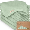 NR KEABABIES WASH CLOTHS | 6 PACK | PISTACHIO