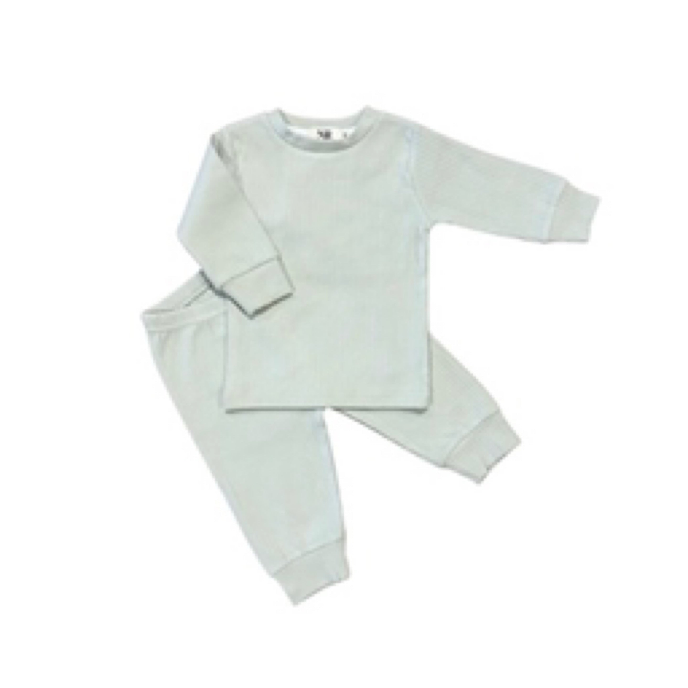 NR COTTON RIBBED 2PC SET | MINT GREEN