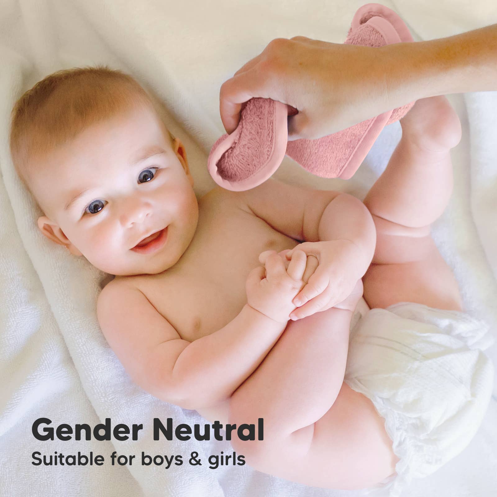 NR KEABABIES WASH CLOTHS | 6 PACK | ROSY