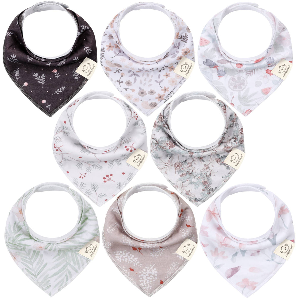 NR KEABABIES BABY BANDANA BIBS | 8-PACK | BLOOM